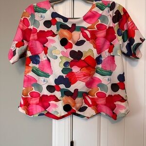 Colorful Abstract Women's Top